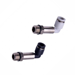 Conector lung pneumatic cot pentru furtun cu filet exterior seria OPLL