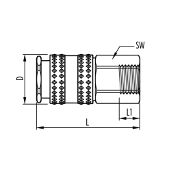 Cuplaje rapide magnum tip mama filet interior seria 4000