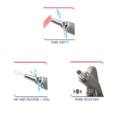 Pistol de suflat aer de aluminiu cu duza de siguranta 60AS