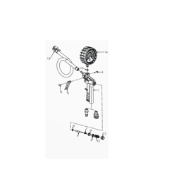 Pistol de umflat roti de nylon carbon cu manometru NYCA G