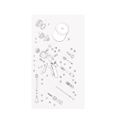 Pistol de vopsit profesional Z1000