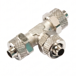Racord metalic T push-on alama nichelata prindere sigura seria O3355