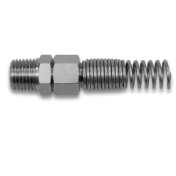 Racord metalic alama nichelata cu filet exterior si arc pentru furtun seria 57B, 57D