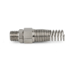 Racord metalic alama nichelata cu filet exterior si arc pentru furtun seria O4640