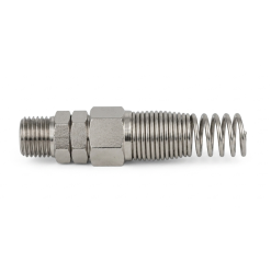 Racord metalic rotativ alama nichelata cu filet exterior si arc pentru furtun seria O4620