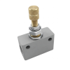 Regulator pneumatic bidirectional pentru debit aer cu filet interior seria OSC