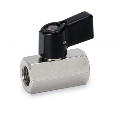 Robinet cu bila alama nichelata filet interior-interior seria 1267